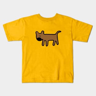 big nose brown dog Kids T-Shirt